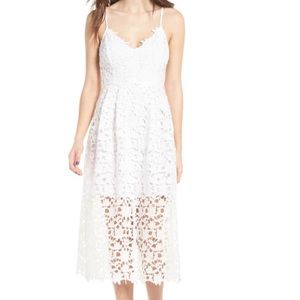 Elegant White Lace Dress